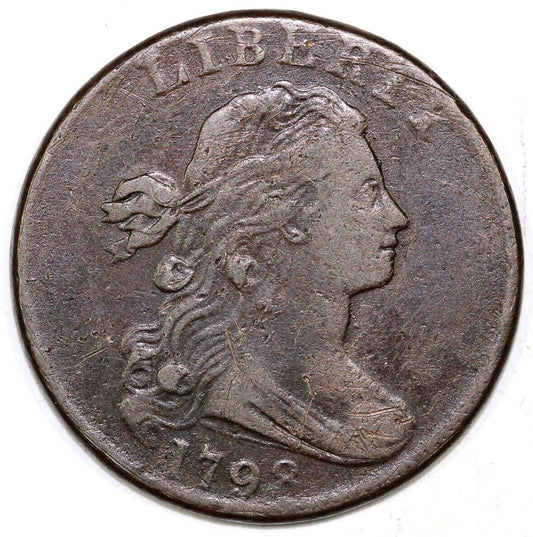 1798 1c S-185 Draped Bust Large Cent