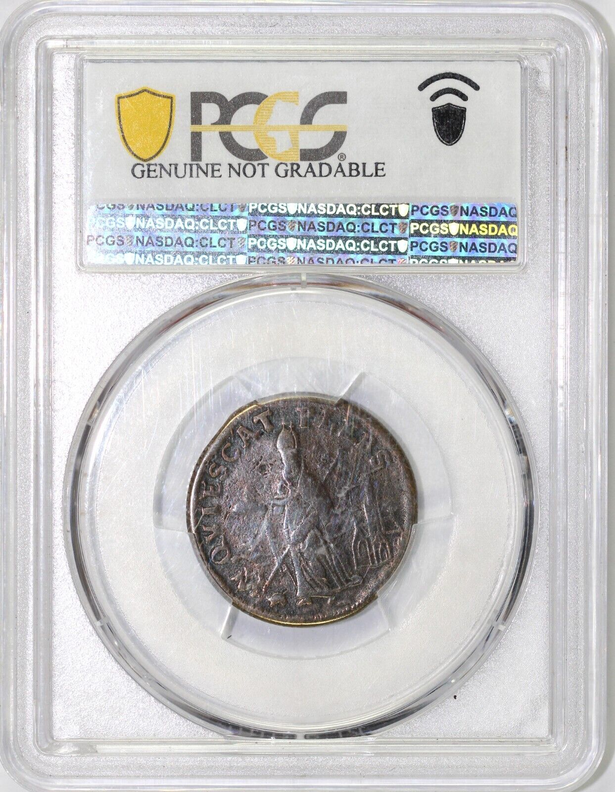 1670 1/4p New Jersey St. Patrick Colonial PCGS VF Details Cleaned