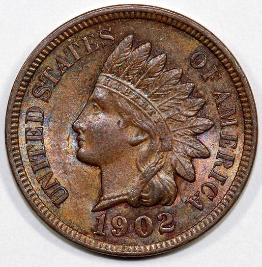 1902 1c Indian Head Cent *Nice Color*
