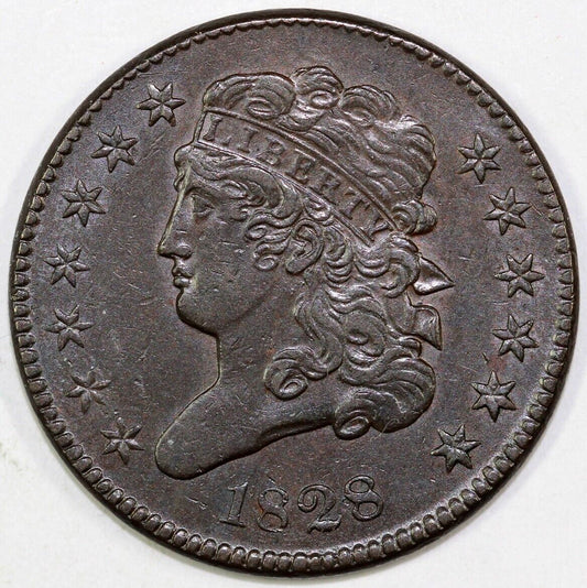 1828 1/2c C-1 Classic Head Half Cent