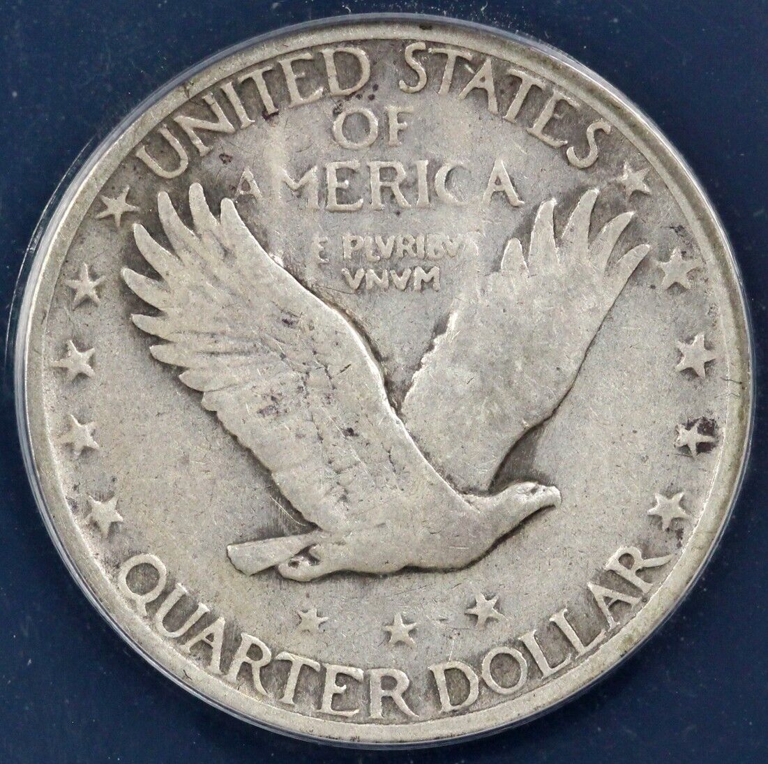 1927-S 25c Standing Liberty Quarter ANACS F 12