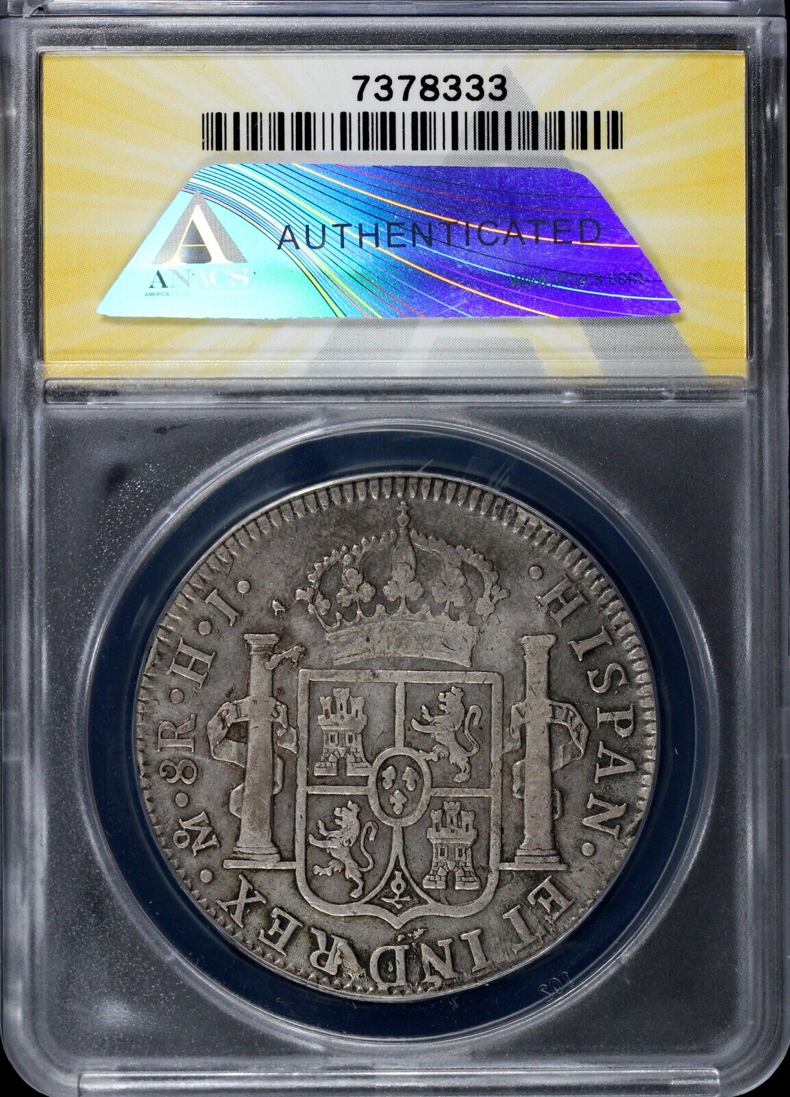 1810-Mo, HJ 8r Mexico 8 Reales ANACS VF 25