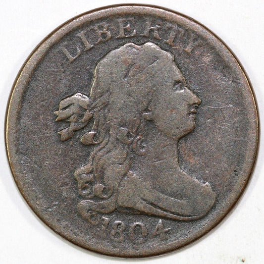1804 1/2c C-13 Draped Bust Half Cent