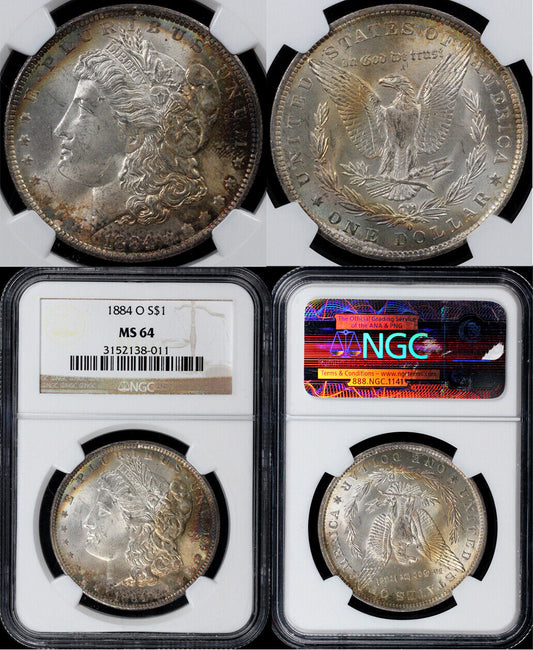 1884-O $1 Morgan Dollar NGC MS 64