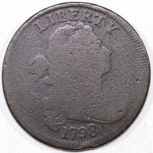 1798 1c S-145 Draped Bust Large Cent