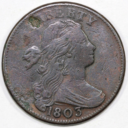 1803 1c S-261 Draped Bust Large Cent