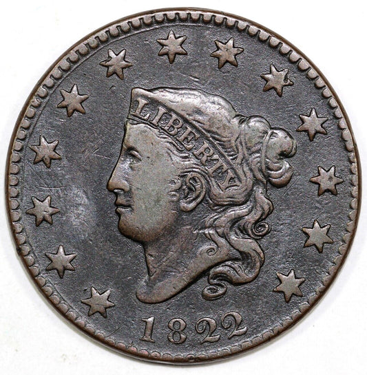 1822 1c Matron Head Large Cent