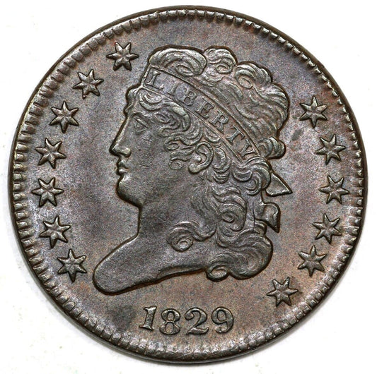 1829 1/2c C-1 Classic Head Half Cent