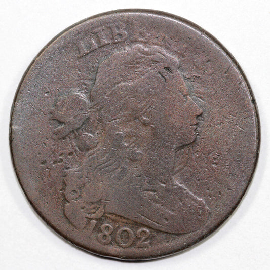 1802 1c S-227 Draped Bust Large Cent
