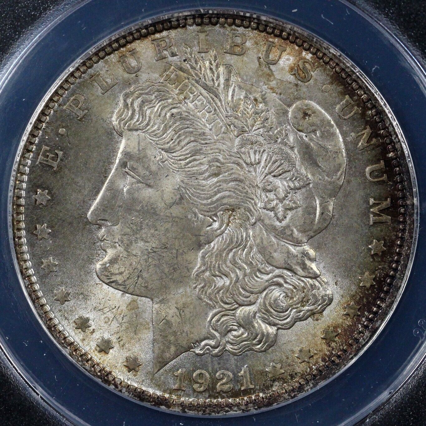 1921 $1 Morgan Dollar ANACS MS 63 *Toning*