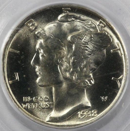 1938-D 10c Mercury Dime PCGS MS 66 FB