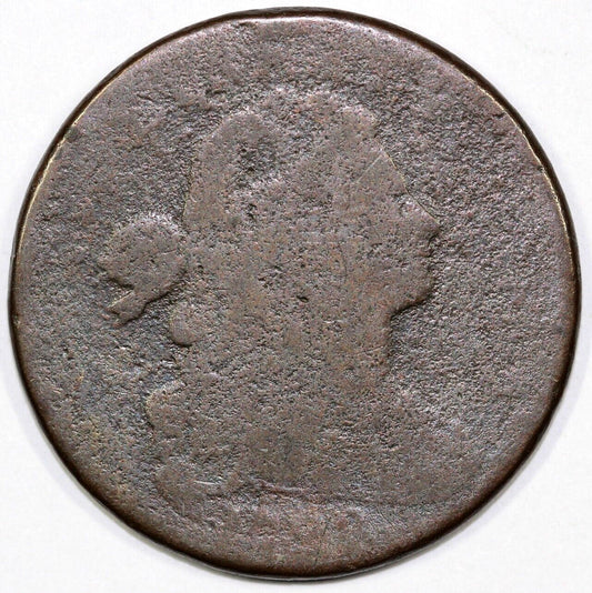 1798 1c S-186 Draped Bust Large Cent *Terminal Die State*