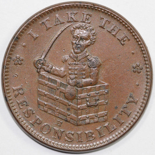 1837 HTT HT-70 I Take The Responsibility Hard Times Token