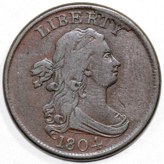 1804 1/2c C-9 Draped Bust Half Cent