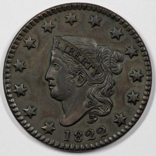 1822 1c N-5 Matron Head Large Cent