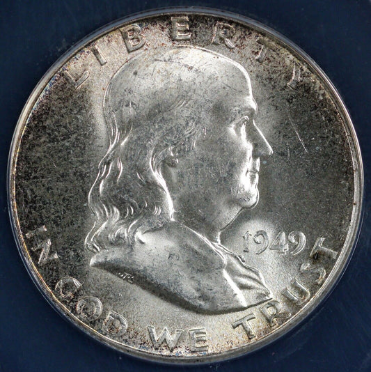 1949 50c Franklin Half Dollar ANACS MS 64 FBL