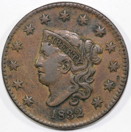 1832 1c Matron Head Large Cent
