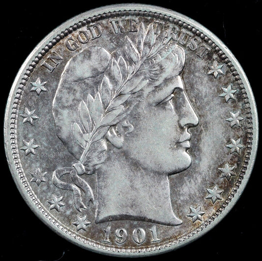 1901 50c Barber Half Dollar