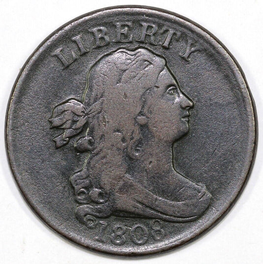 1808 1/2c C-3 Draped Bust Half Cent