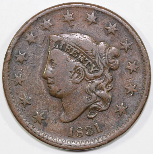 1831 1c Matron Head Large Cent