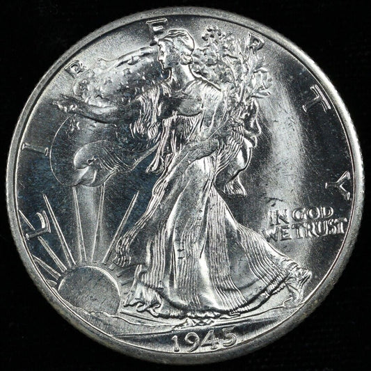 1945-D 50c Walking Liberty Half Dollar
