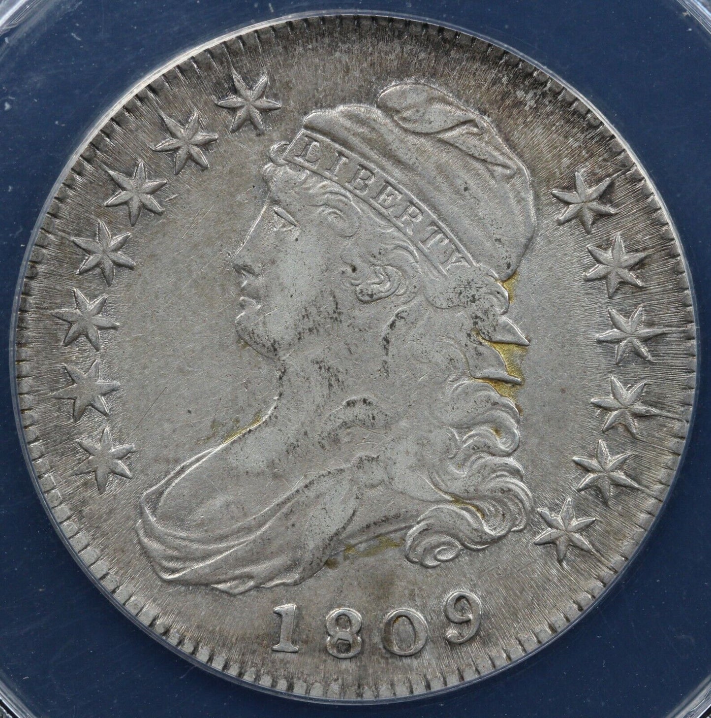 1809 50c Capped Bust Half Dollar ANACS EF 40 DETAILS CLEANED