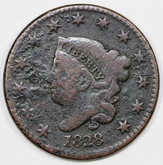 1828 1c N-5 Matron Head Large Cent *Terminal Die State*