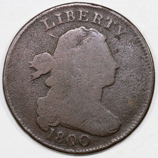 1800 1c S-211 Draped Bust Large Cent