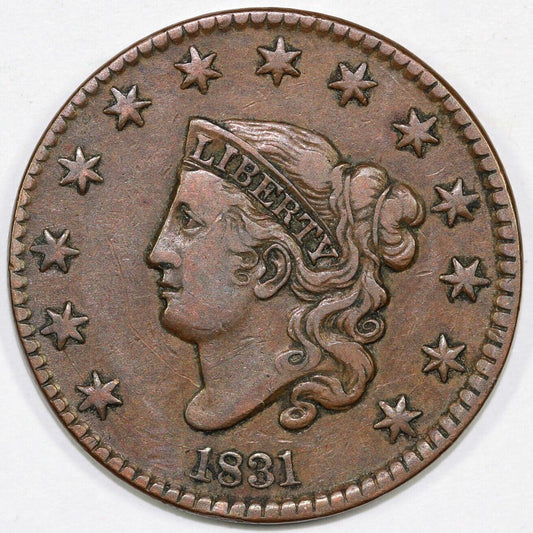 1831 1c N-1 Matron Head Large Cent
