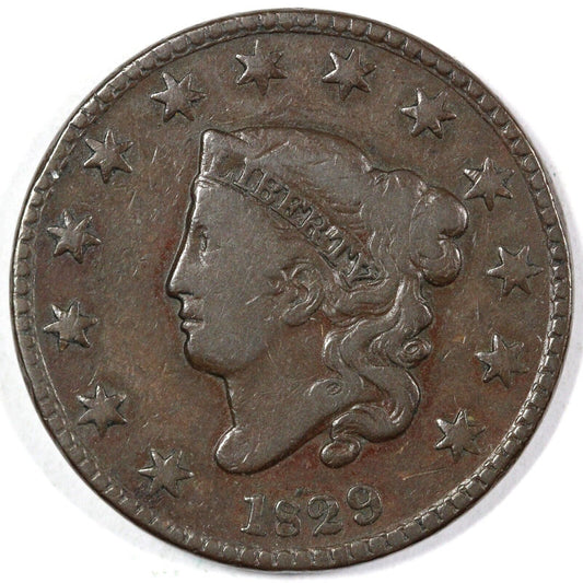 1829 1c N-5 Matron Head Large Cent
