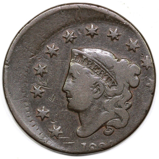 1830 1c N-4  20% Off Center Matron Head Large Cent