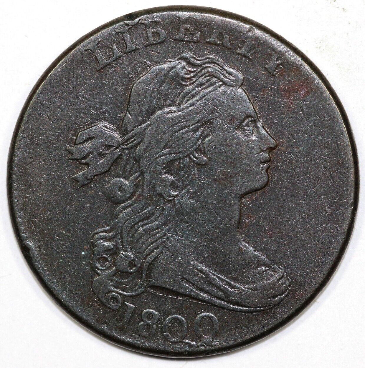 1800 1c S-212 Draped Bust Large Cent
