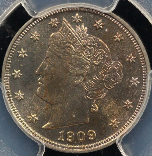 1909 5c Proof Liberty Nickel PCGS and CAC PR 66