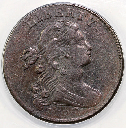 1798 1c S-166 2nd Hairstyle ANACS EF 40