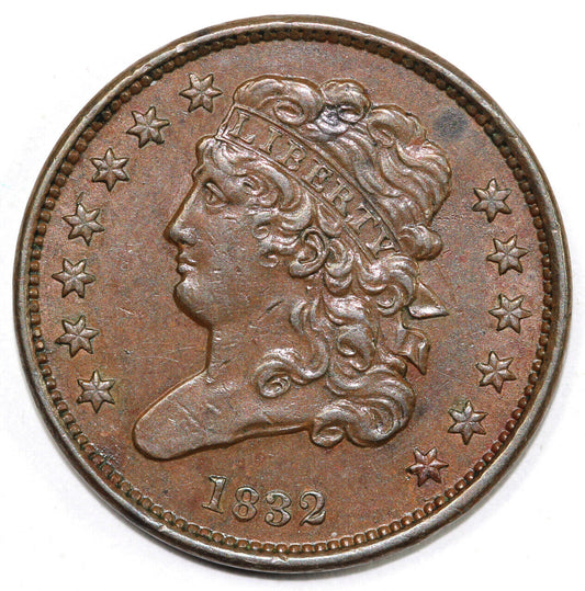 1832 1/2c C-1 Classic Head Half Cent