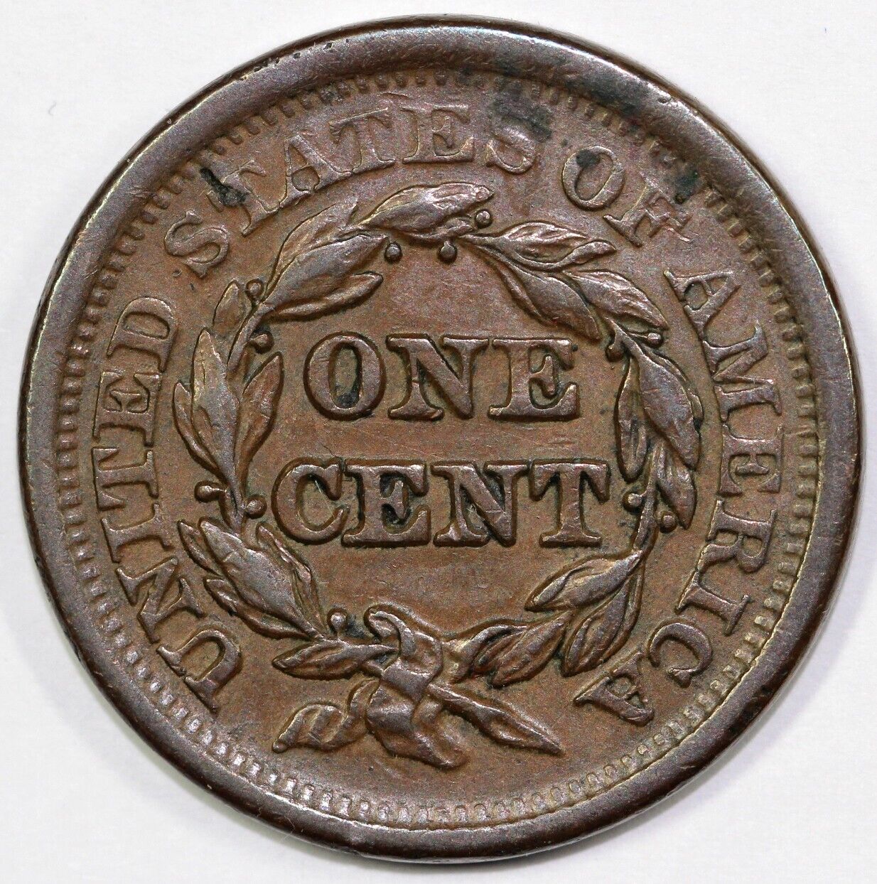 1851 1c Braided Hair Large Cent