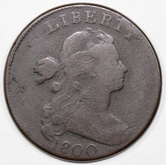 1800 1c S-208 Draped Bust Large Cent