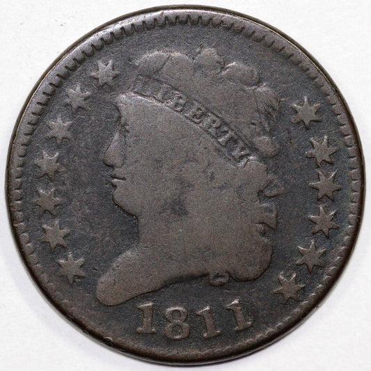 1811 1/2c Classic Head Half Cent