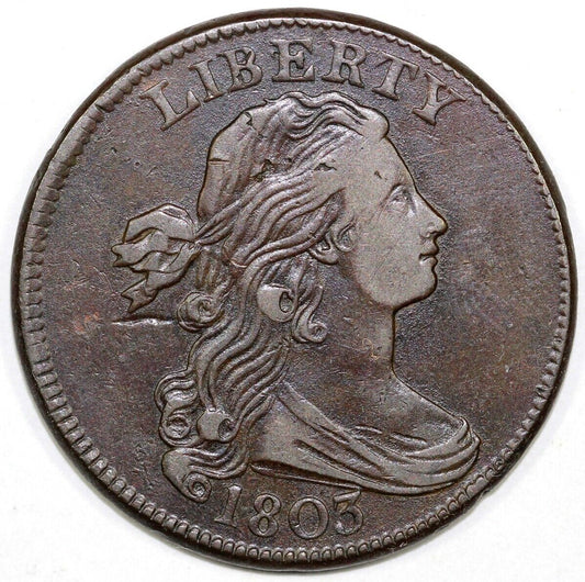 1803 1c S-253 Draped Bust Large Cent