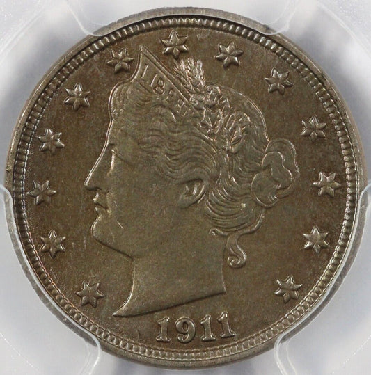 1911 5c Liberty Nickel PCGS MS 64