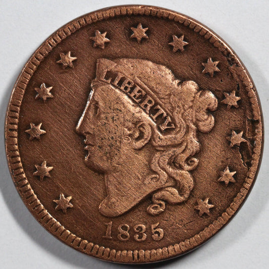 1835 1c N-10 Matron Head Large Cent *MDS*