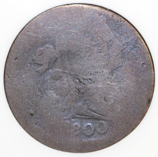 1800 1c Off Center Draped Bust Large Cent ANACS Fair 2