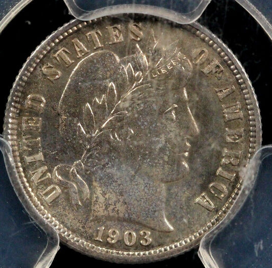 1903 10c Proof Barber Dime PCGS PR 65