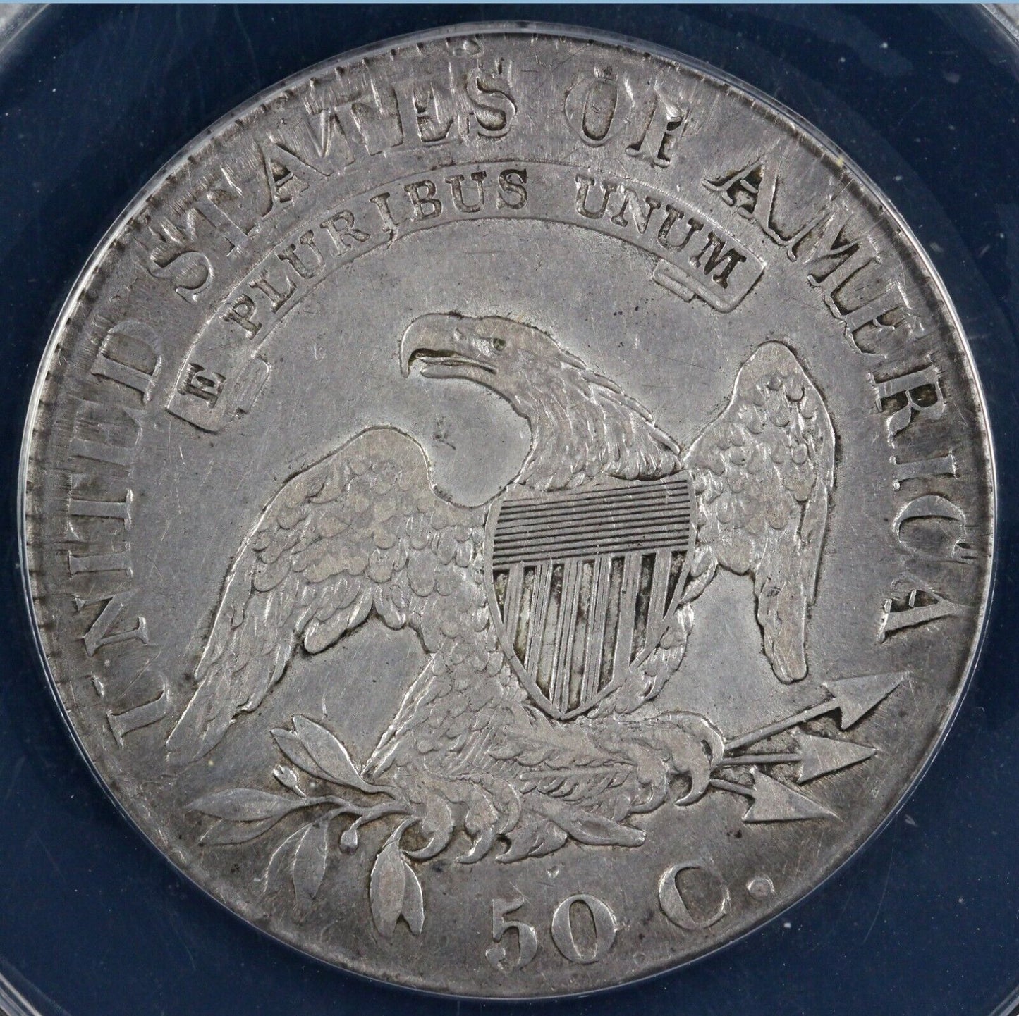 1825 50c Capped Bust Half Dollar ANACS EF 40 DETAILS CLEANED
