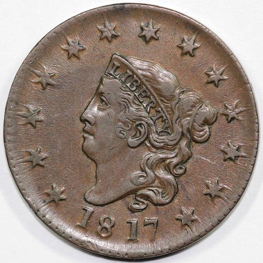 1817 1c N-9 Coronet or Matron Head Large Cent