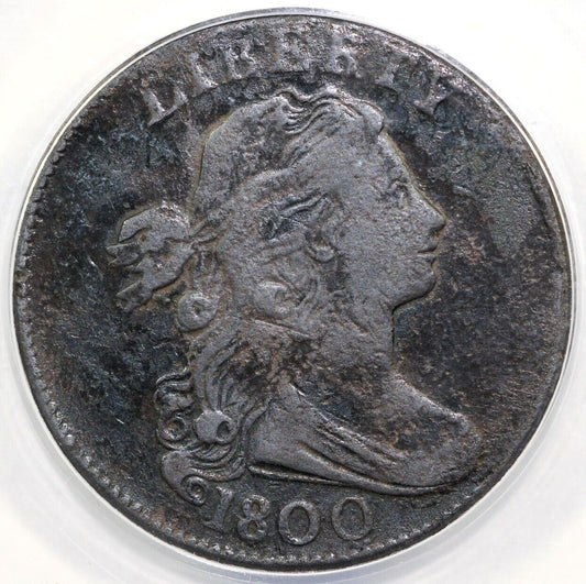 1800 1c S-207 Draped Bust Large Cent ANACS VF 20 DETAILS CORRODED