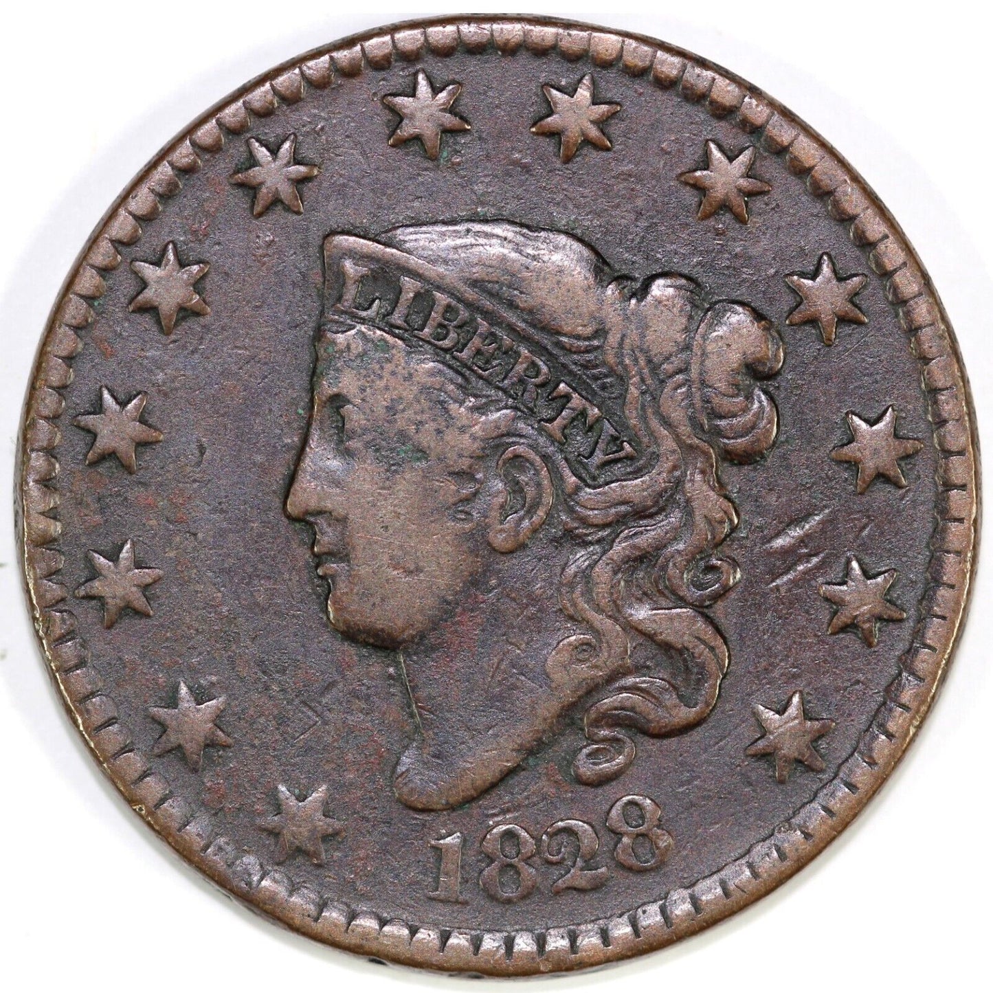 1828 1c Matron Head Large Cent