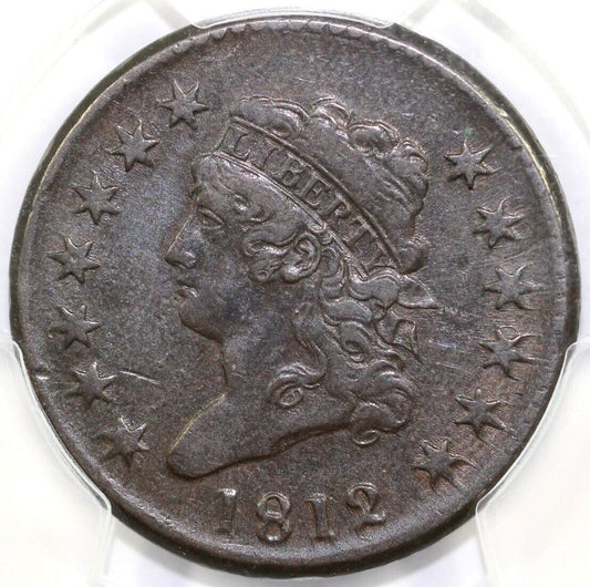 1812 1c S-289 Large Date Classic Head Large Cent PCGS VF 35