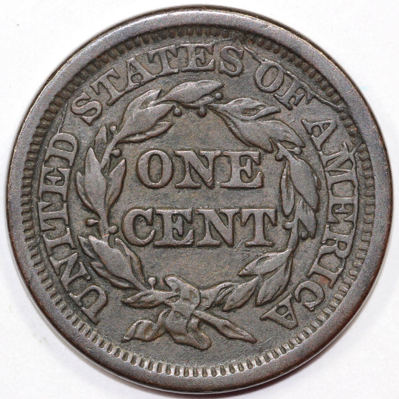 1847 1c N-23 Braided Hair Large Cent