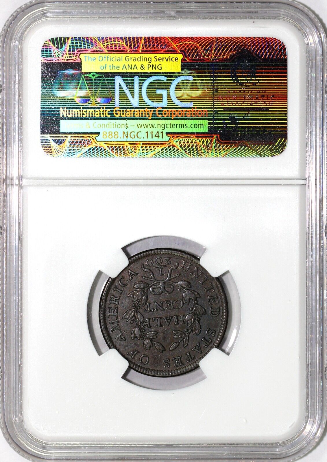 1804 1/2c C-6 Spiked ChinvDraped Bust Half Cent NGC AU 58 BN